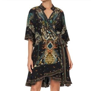 Camilla Wrap Dress With Raglan Sleeve
